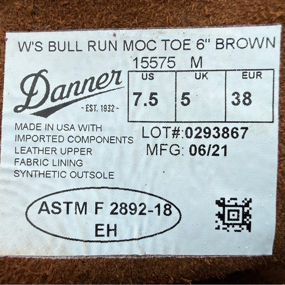 Danner Women's Dark Brown Lace-Up Boots - Picture 2 of 3